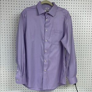 Joseph Abboud Non-Iron Modern‎ Fit Button Down Lavender Shirt. 16 1/2  34/35